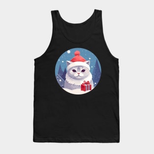 British Shorthair Cat Xmas, Love Cats Tank Top